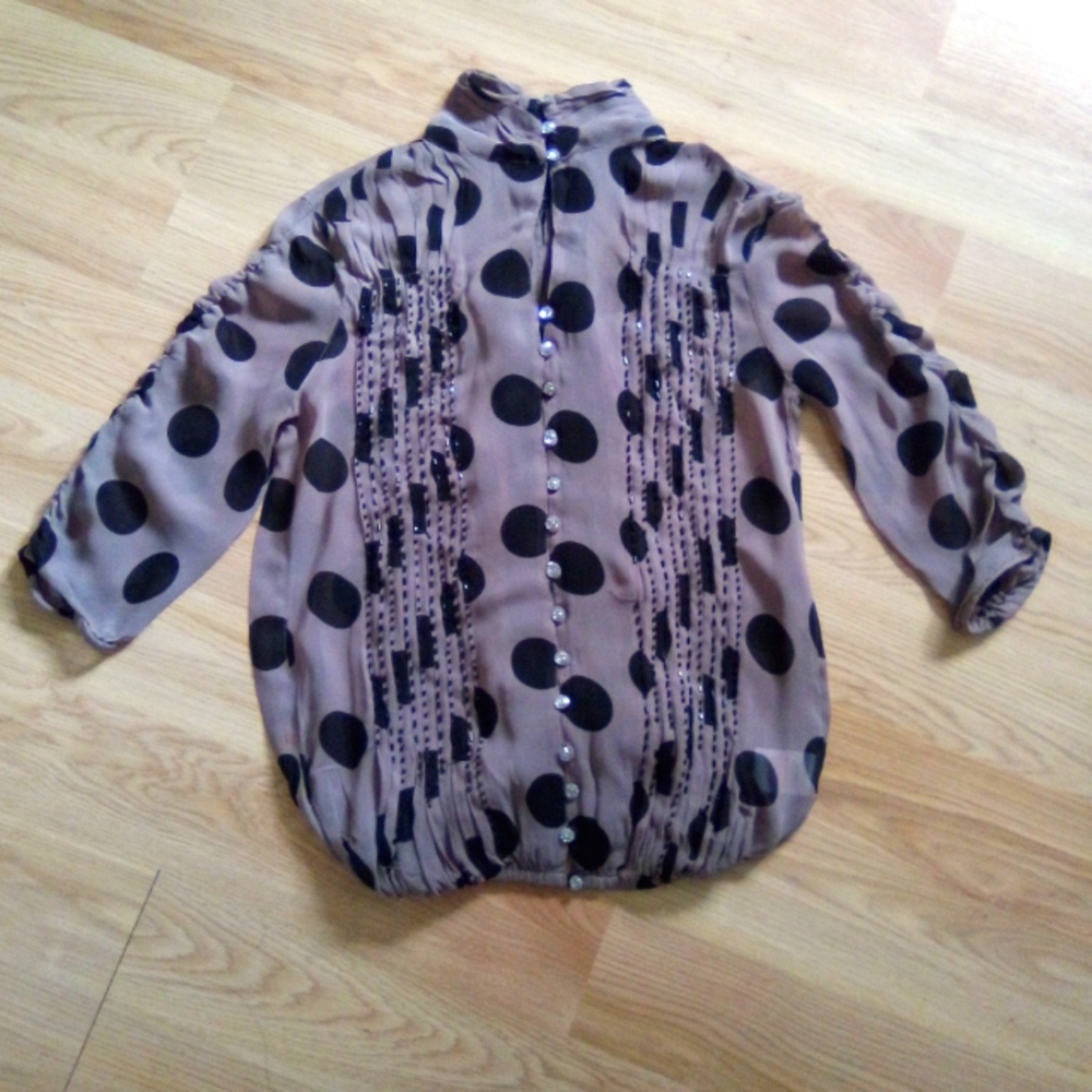 River Island polka dot blouse